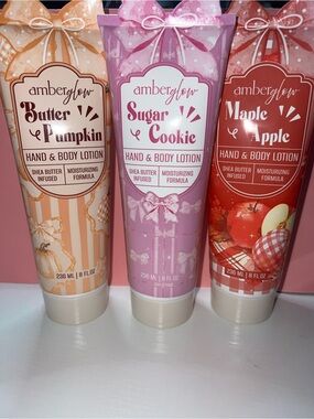 Amber Glow Sugar Cookie Hand & Body Lotion - Pink